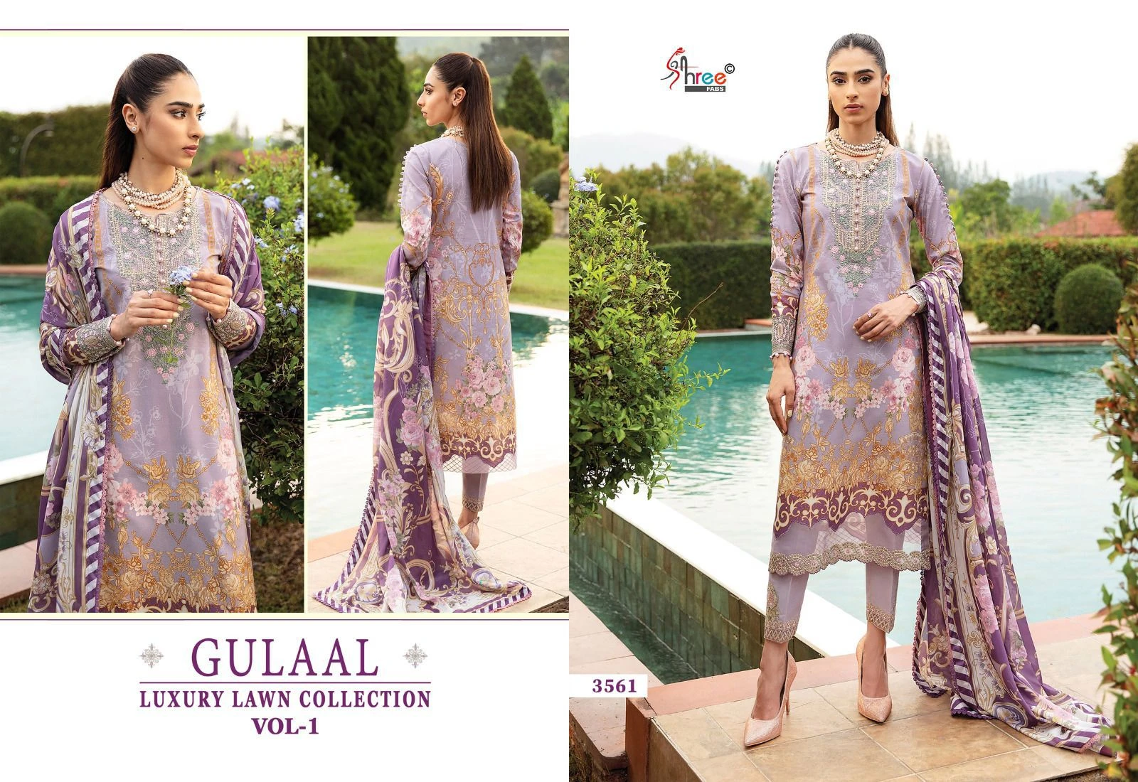 GULAAL LUXURY LAWN COLLECTION VOL-01